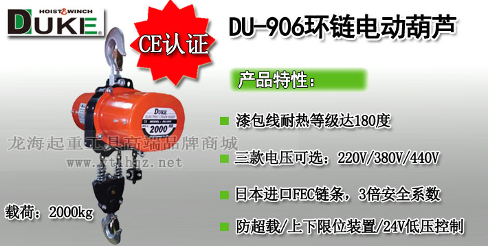 DU-906環鏈電動葫蘆圖片